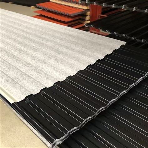 box section metal roofing sheet with an anti-condensation felt|condensation stopping metal roof.